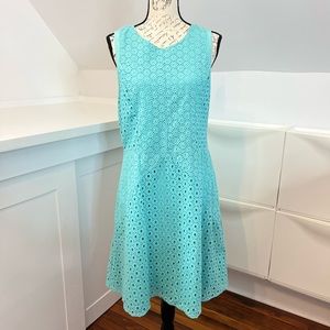 Nicole by Nicole Miller Eyelet Sleeveless Dress